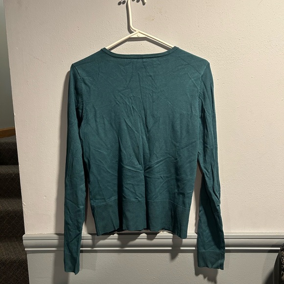 Teal Button Up Sweater/Cardigan - Picture 2 of 4
